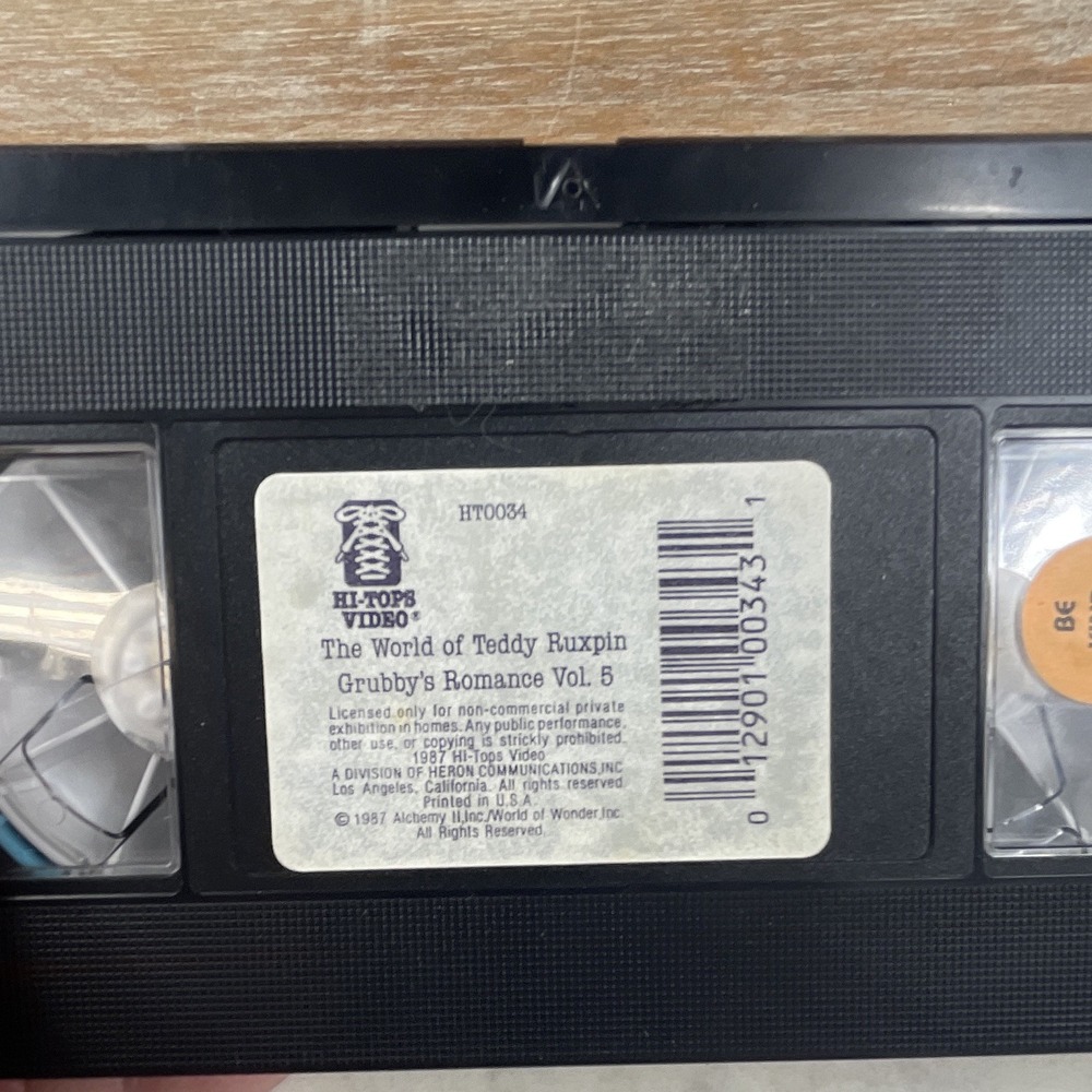 The World of Teddy Ruxpin: Grubby's Romance Vol 5 (VHS, 1987) NTSC - Picture 9 of 13